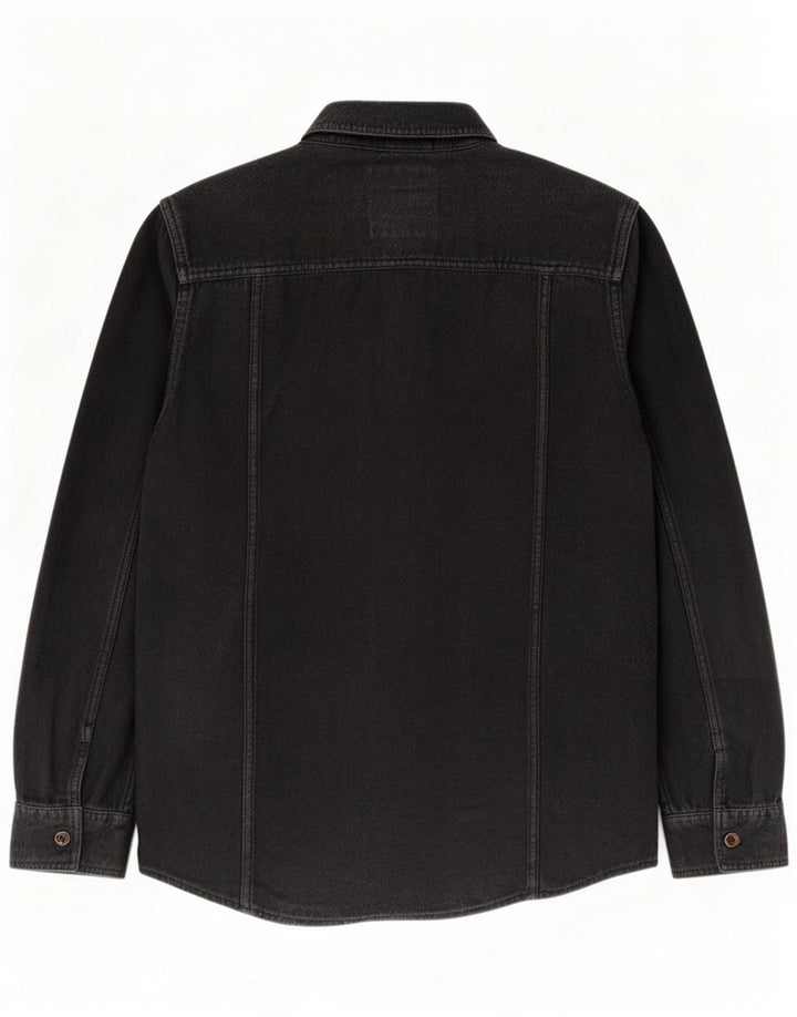 Vans Mens Denim Shirt Medium Black Cotton