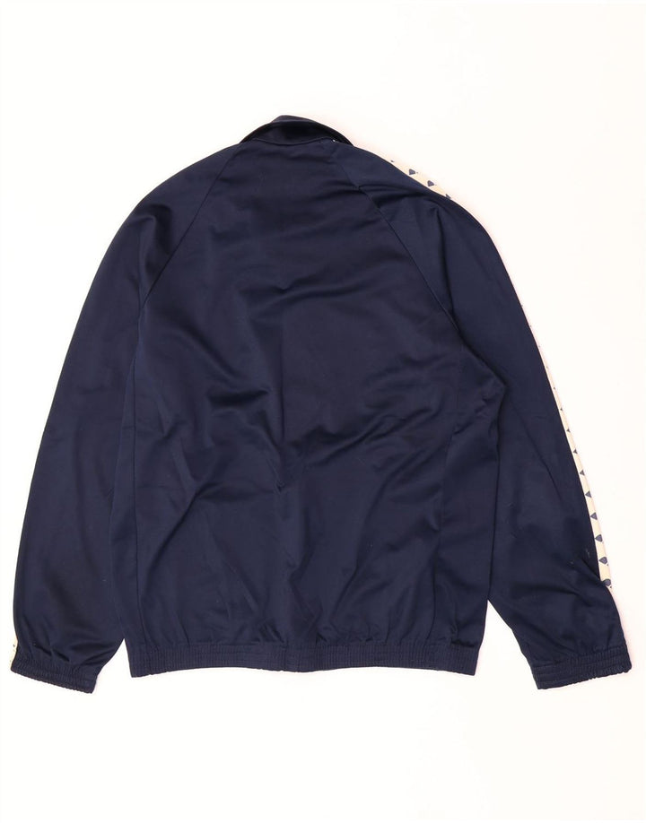 Arena Mens Graphic Tracksuit Top Jacket Large Navy Blue Colourblock