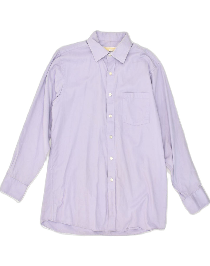 MICHAEL KORS Mens Shirt Size 15 1/2 Medium Purple Cotton | Vintage Michael Kors | Thrift | Second-Hand Michael Kors | Used Clothing | Messina Hembry 