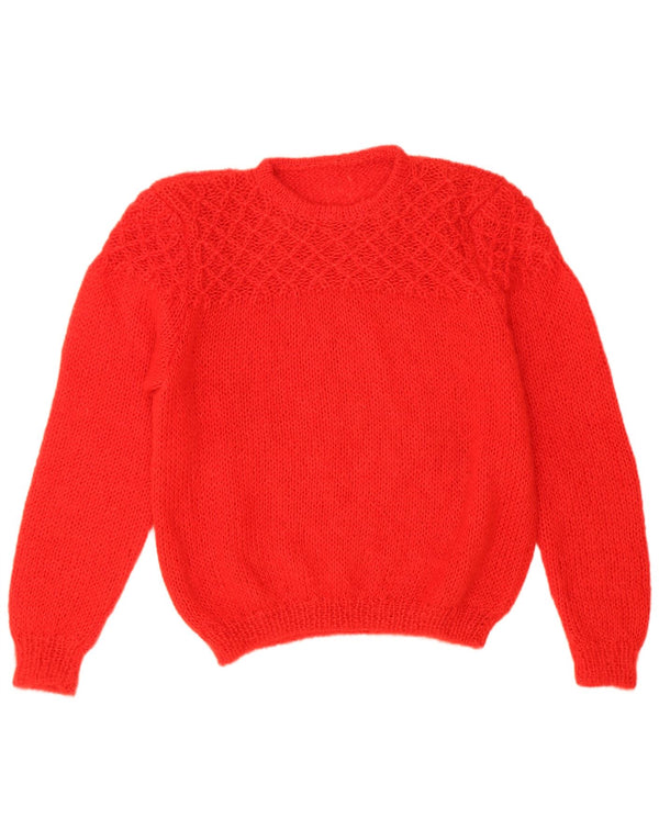 Vintage Womens Crew Neck Jumper Sweater UK 18 XL Red