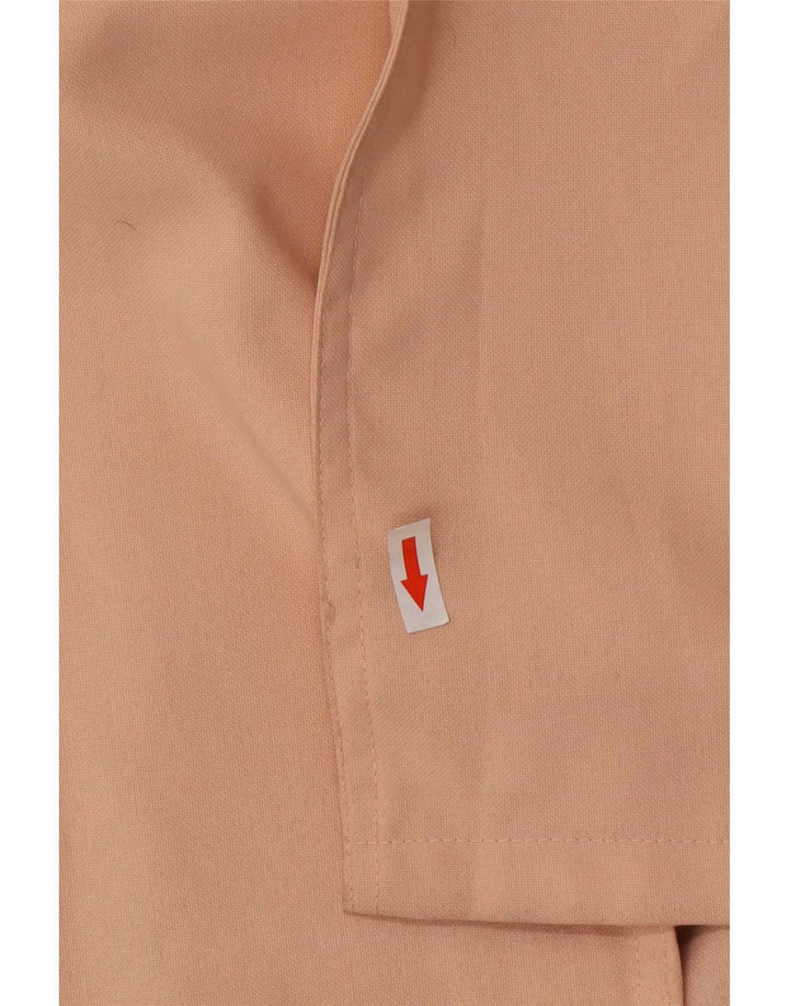 Vintage Womens Open Overcoat UK 16 Large Pink