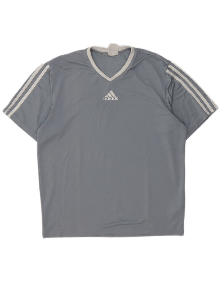 Adidas Mens Climalite T-Shirt Top Small Grey Polyester