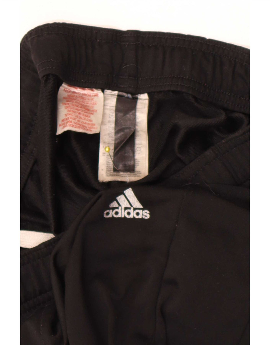 Adidas Boys Tracksuit Trousers Joggers 13-14 Years  Black Polyester
