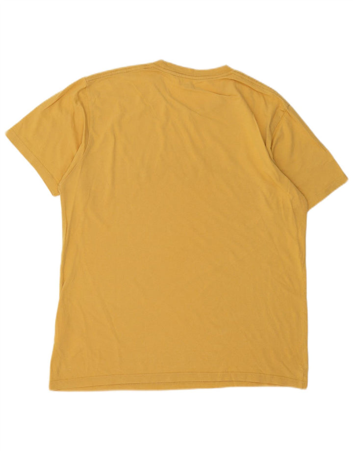 Vans Mens Graphic T-Shirt Top Medium Yellow Cotton