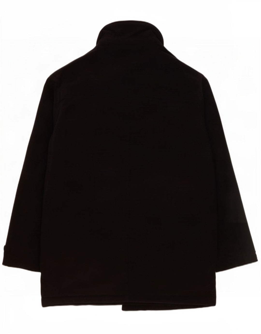 Marks & Spencer Mens Overcoat UK 40 Large Black Polyester