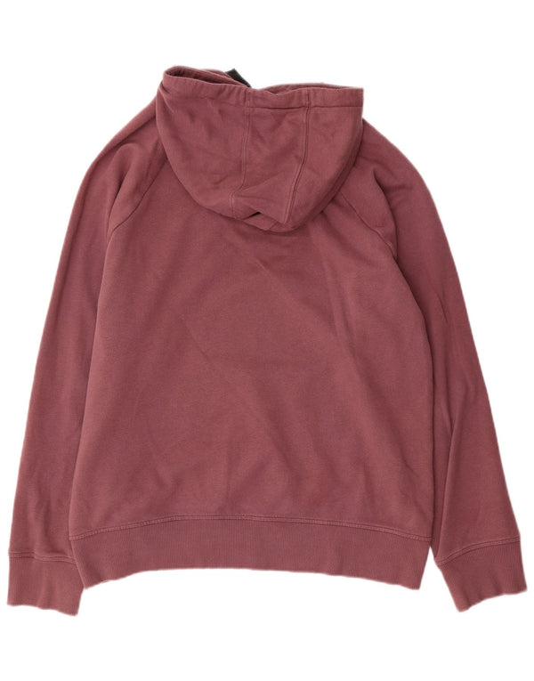 Under Armour Womens Oversized Hoodie Jumper UK 18 XL Burgundy Cotton