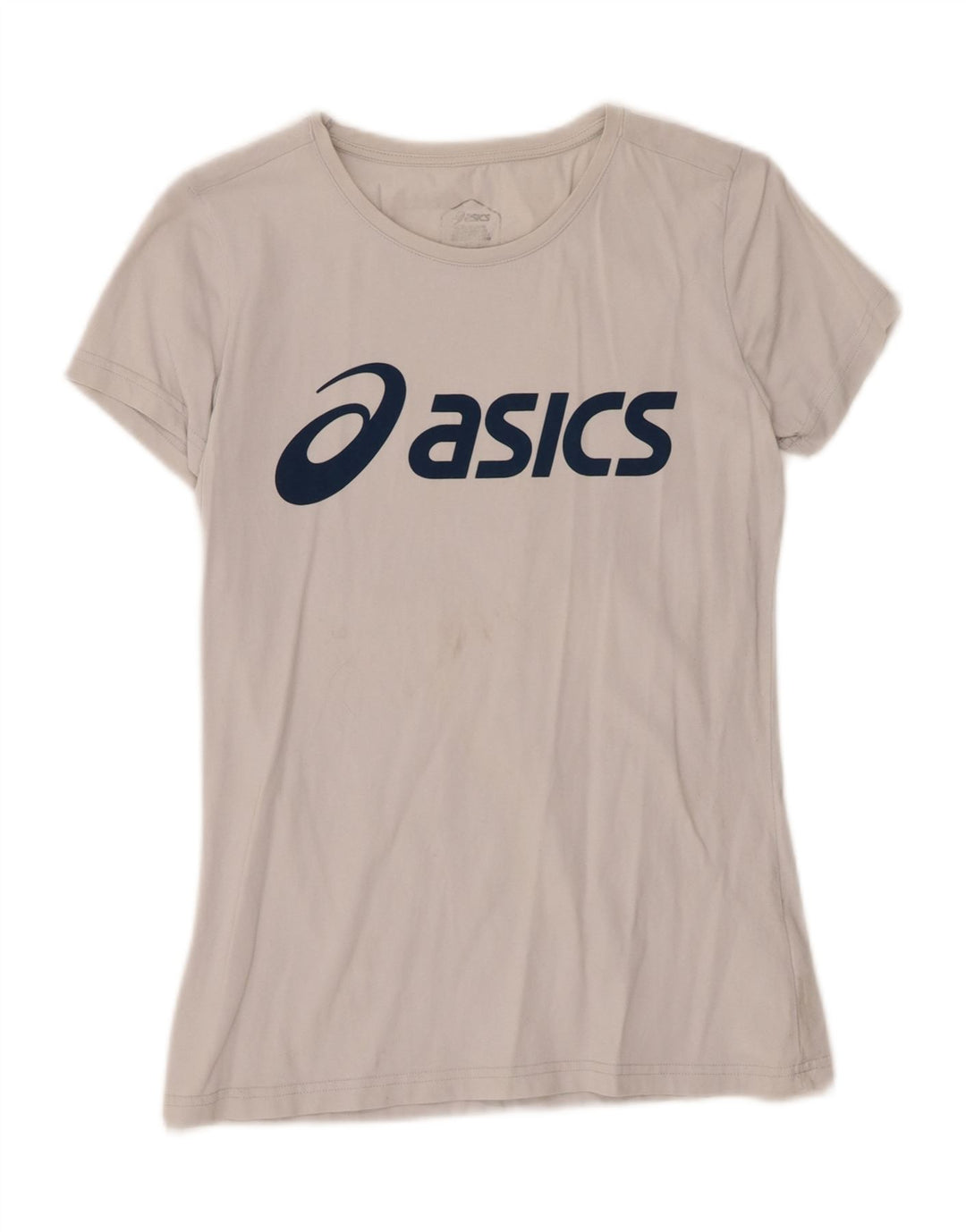 ASICS Womens Graphic T-Shirt Top UK 12 Medium White Cotton Vintage Asics and Second-Hand Asics from Messina Hembry 