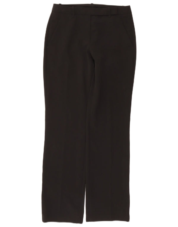 Benetton Womens Straight Casual Trousers IT 38 XS W28 L30 Black Polyester