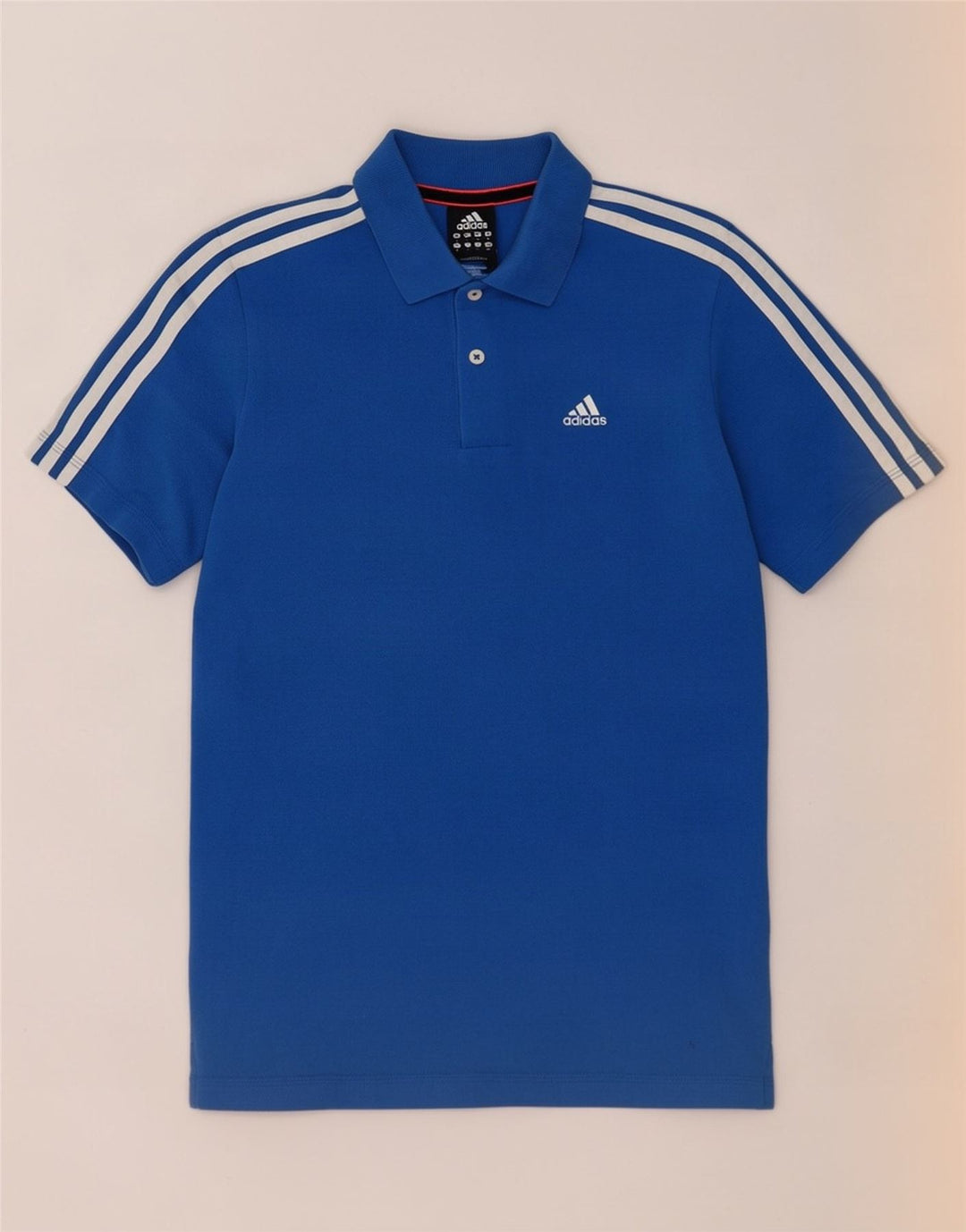 Adidas Mens Climalite Polo Shirt Small Blue Cotton
