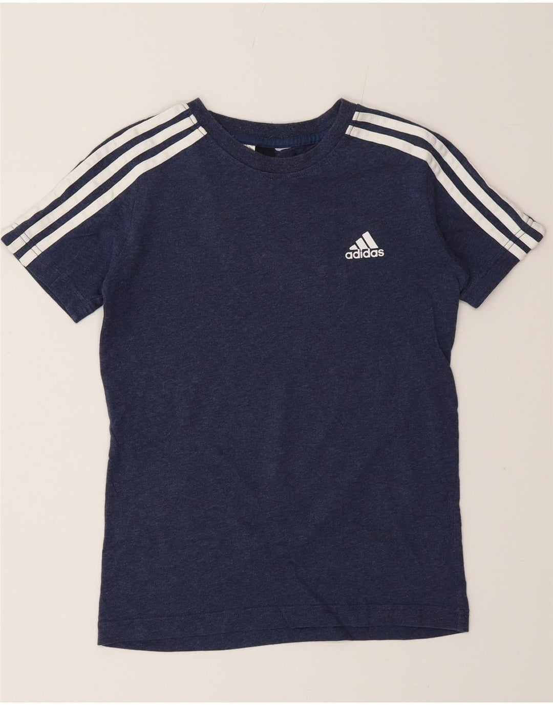 Adidas Boys T-Shirt Top 9-10 Years Navy Blue