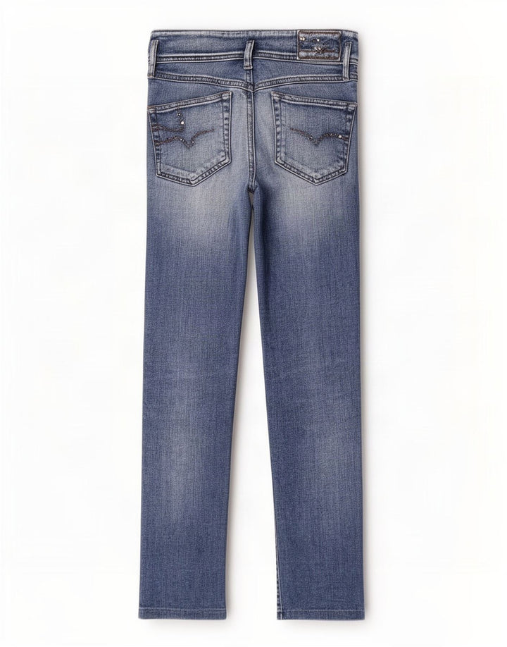 Diesel Womens Matic Slim Jeans W26 L28 Blue Cotton