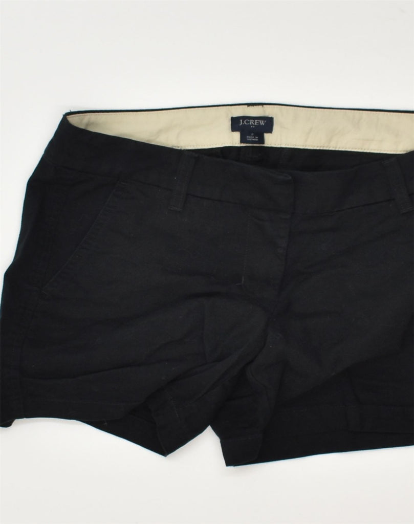 J. CREW Womens Chino Shorts US 2 XS W28  Black Cotton | Vintage J. Crew | Thrift | Second-Hand J. Crew | Used Clothing | Messina Hembry 