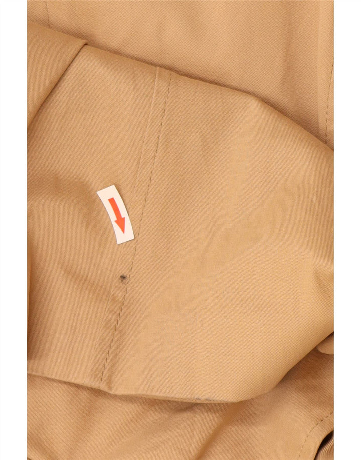 Zara Womens Trench Coat UK 12 Medium Beige Cotton