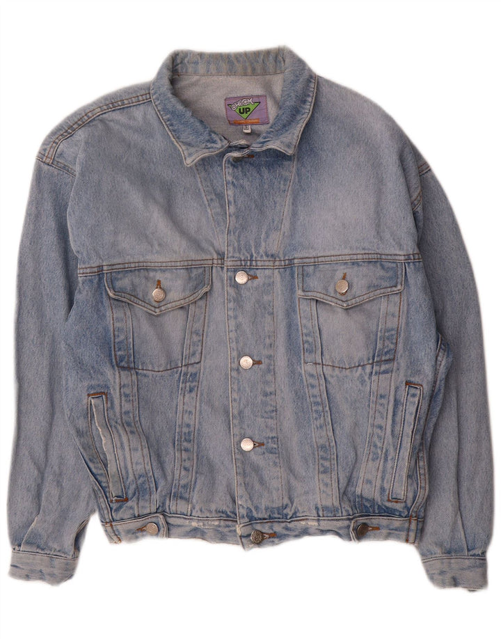 Vintage Mens Loose Fit Denim Jacket UK 36 Small Blue