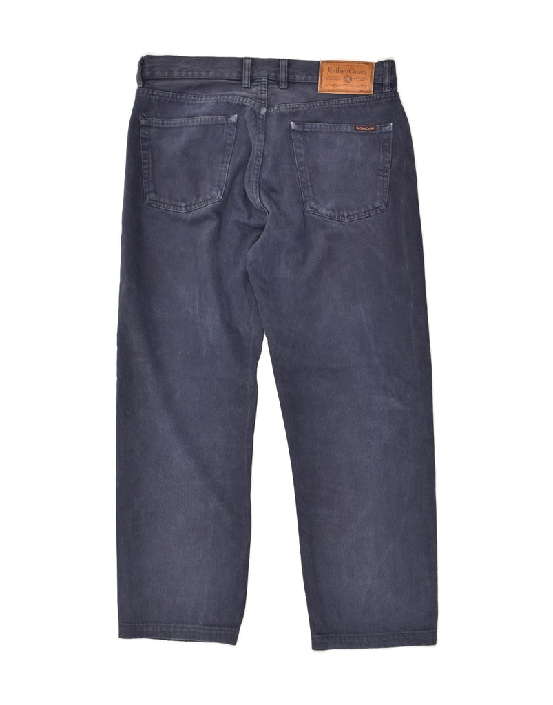 MARLBORO CLASSICS Mens Straight Jeans W34 L27 Navy Blue Cotton Vintage Marlboro Classics and Second-Hand Marlboro Classics from Messina Hembry 