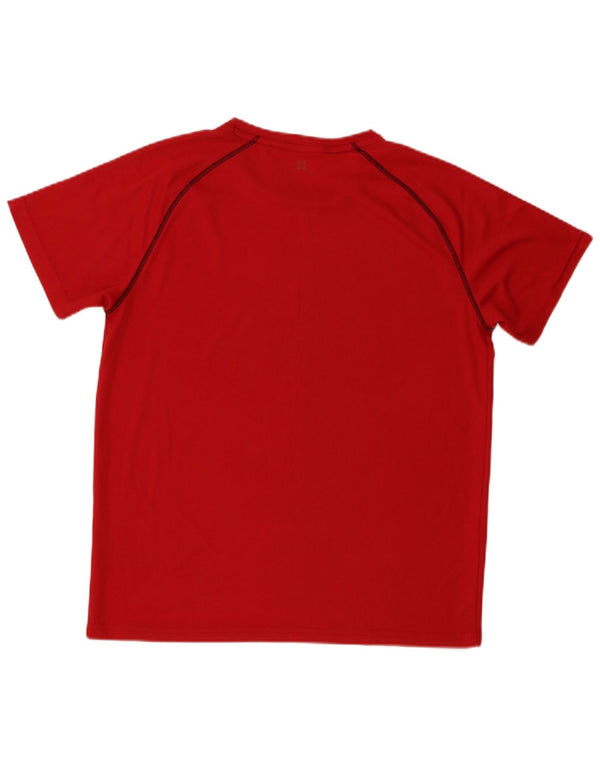 Mountain Warehouse Mens T-Shirt Top Medium Burgundy Polyester