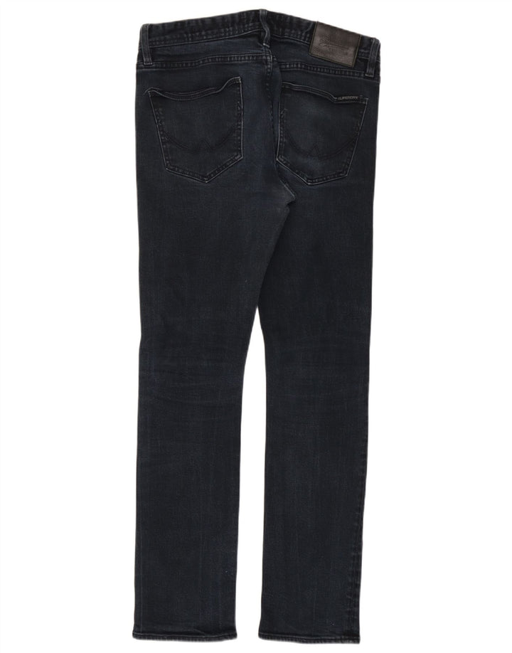 Superdry Mens Corporal Slim Jeans W32 L32 Navy Blue Cotton