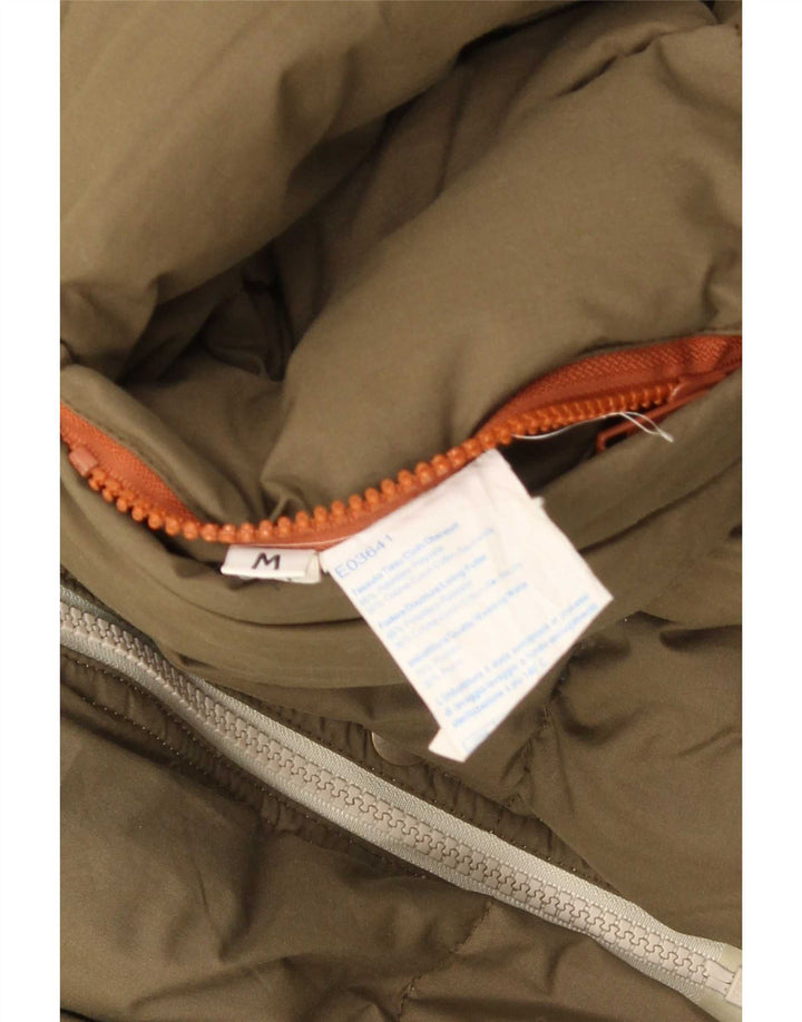 Stratos Mens Hooded Reversible Padded Jacket UK 38 Medium Beige Colourblock