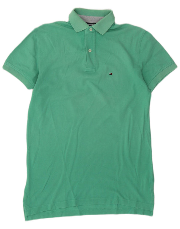 Tommy Hilfiger Mens Polo Shirt Small Green Cotton