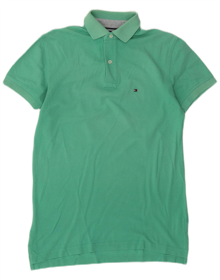 Tommy Hilfiger Mens Polo Shirt Small Green Cotton