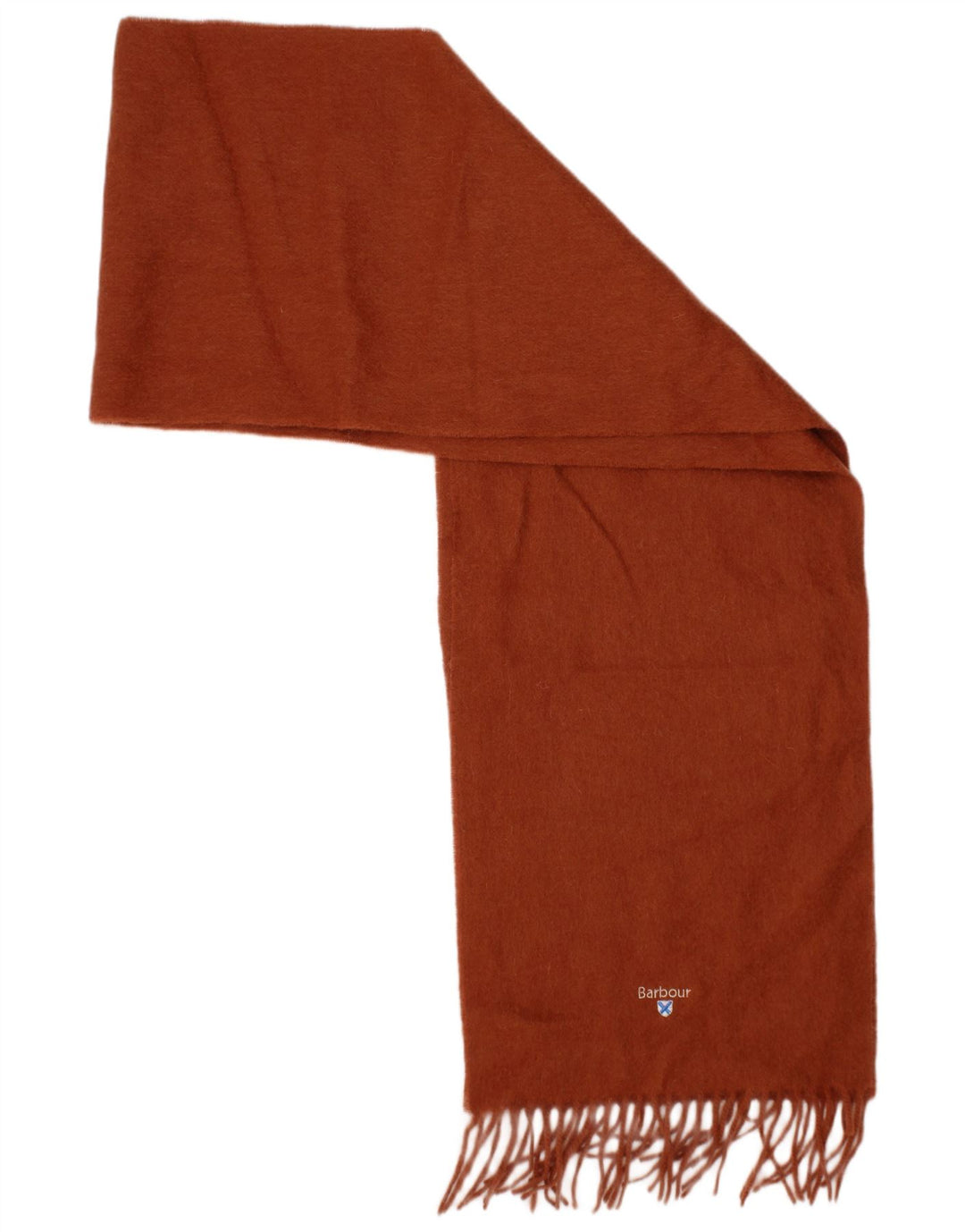 Barbour Mens Rectangle Scarf One Size Brown Wool Classic