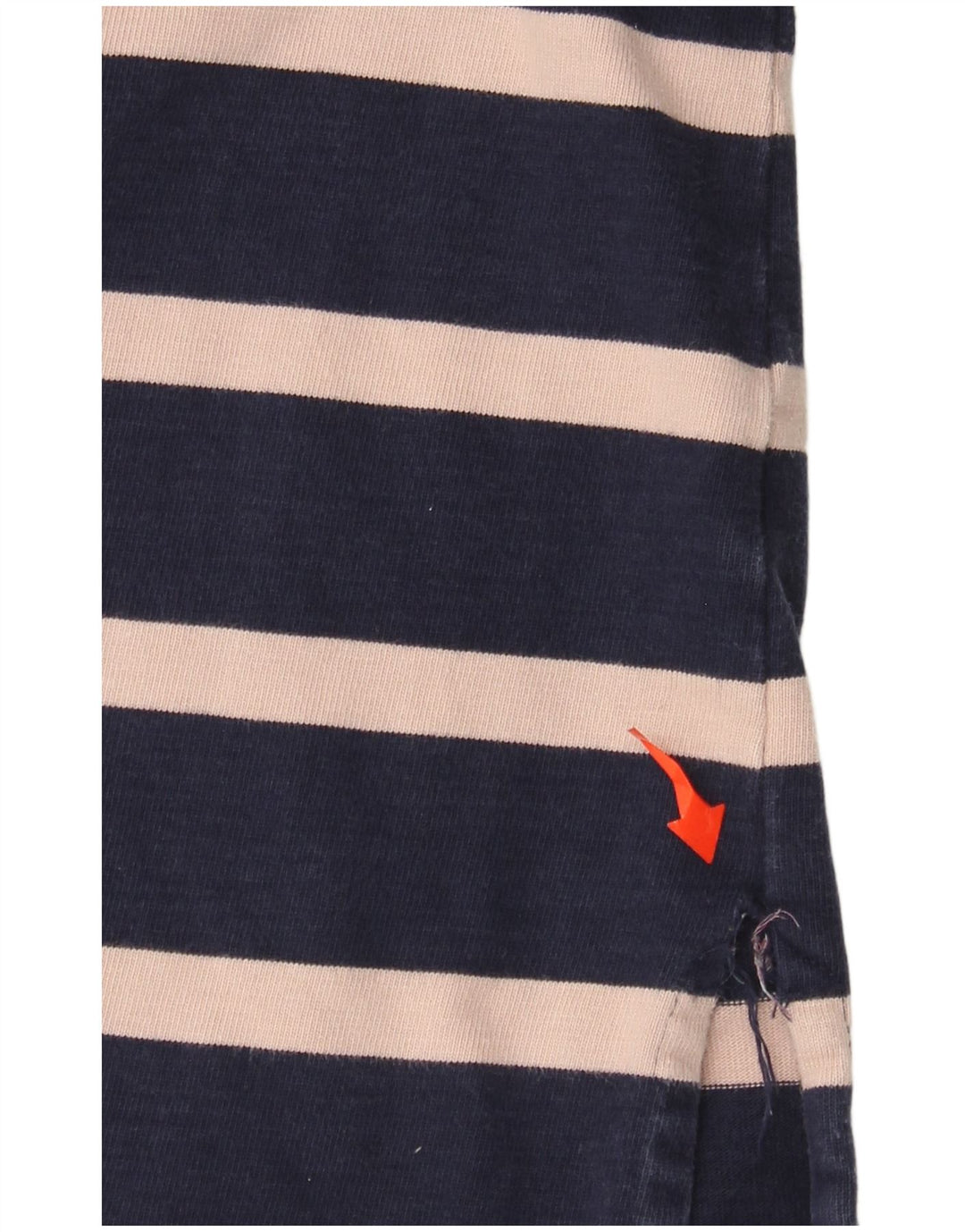 JOULES Womens Long Sleeve Rugby Polo Shirt UK 12 Medium Navy Blue Striped