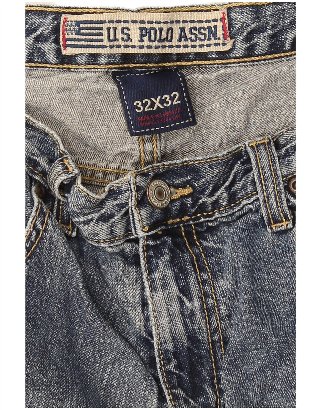 U.S. Polo Assn. Mens Straight Jeans W32 L32 Blue