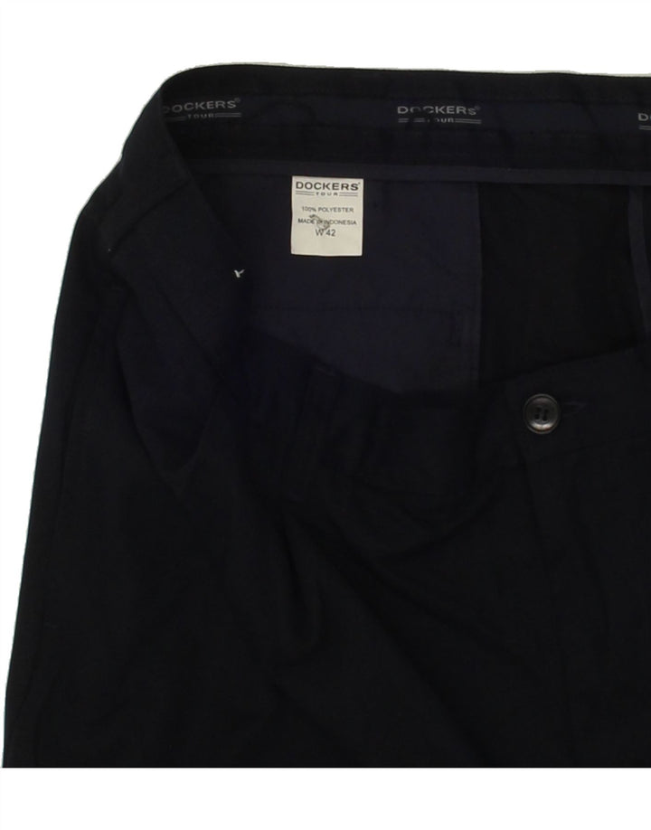 DOCKERS Mens Chino Shorts W42 2XL Navy Blue Polyester Vintage Dockers and Second-Hand Dockers from Messina Hembry 
