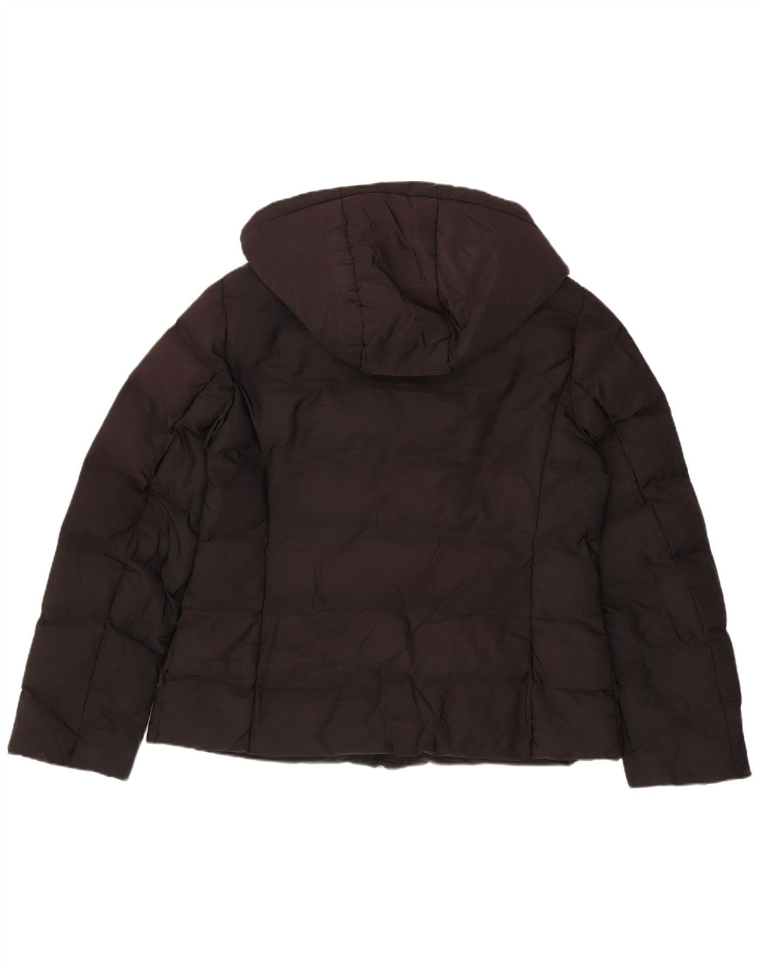 Zara Womens Hooded Padded Jacket UK 16 Large Black Polyester