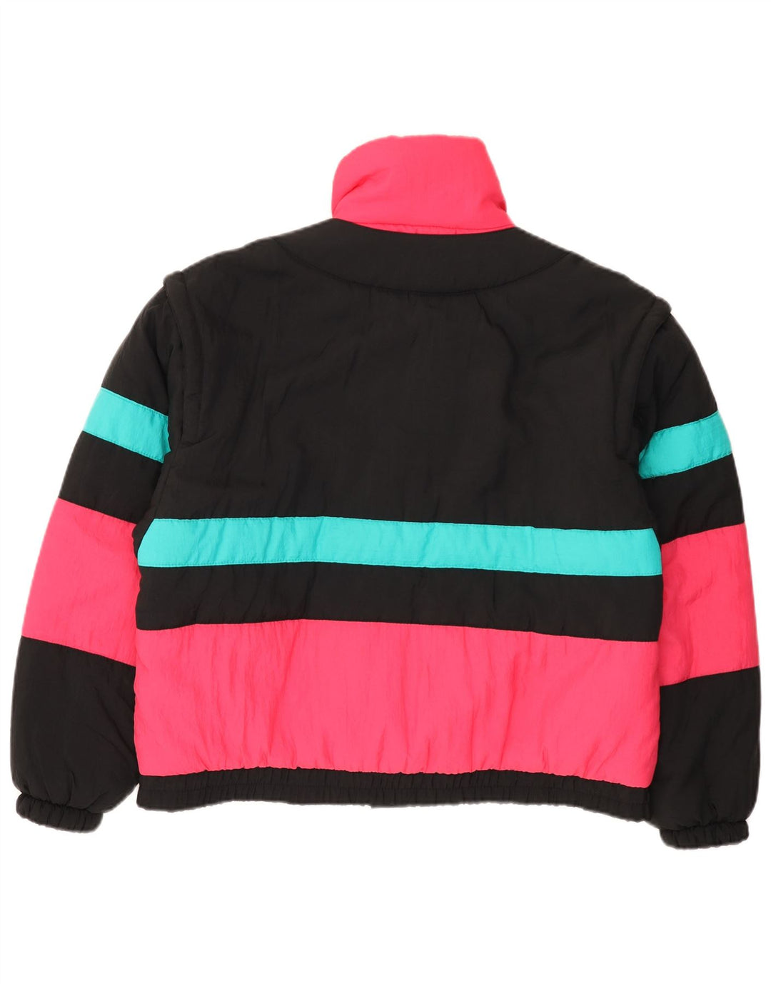 Brugi Mens Padded Jacket UK 36 Small Multicoloured Colourblock Nylon