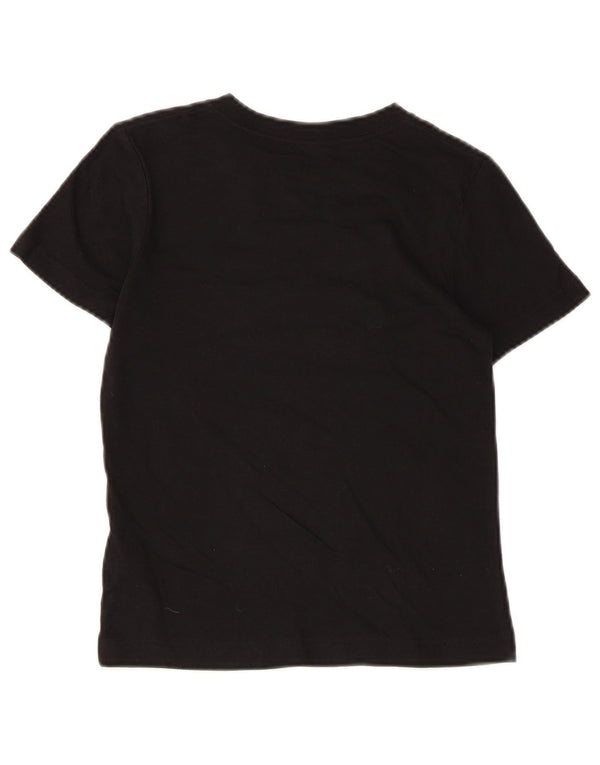 Nike Boys Athletic Cut Graphic T-Shirt Top 5-6 Years Medium Black Cotton