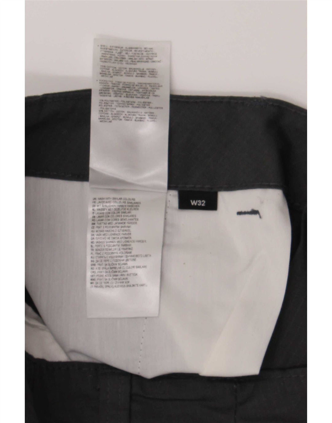 Stadick Mens Cargo Trousers  W32 L32 Grey Polyester