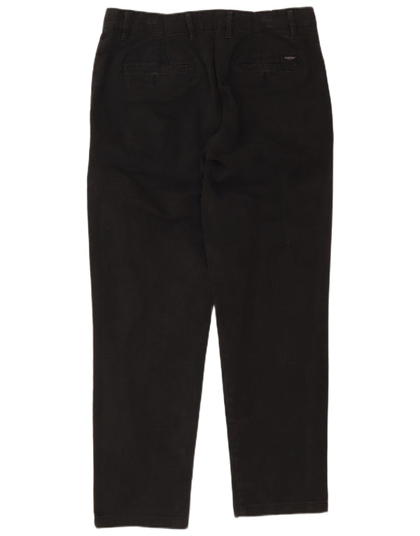 Carrera Mens Straight Chino Trousers W38 L31 Black Cotton
