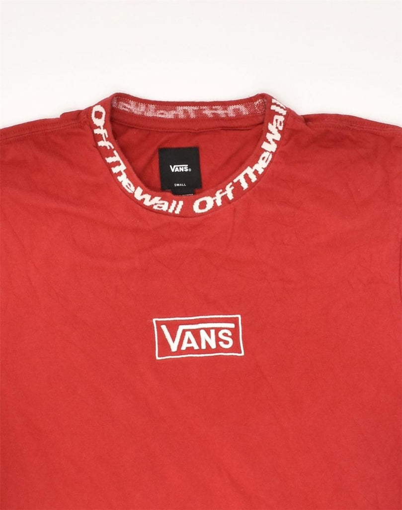 VANS Mens Off The Wall Graphic T-Shirt Top Small Red Cotton | Vintage Vans | Thrift | Second-Hand Vans | Used Clothing | Messina Hembry 