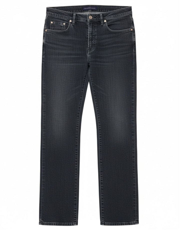 Trussardi Womens Straight Jeans W28 L35 Navy Blue Cotton