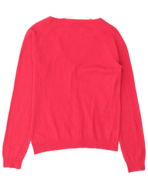 Zara Womens Cardigan Sweater UK 14 Large Pink