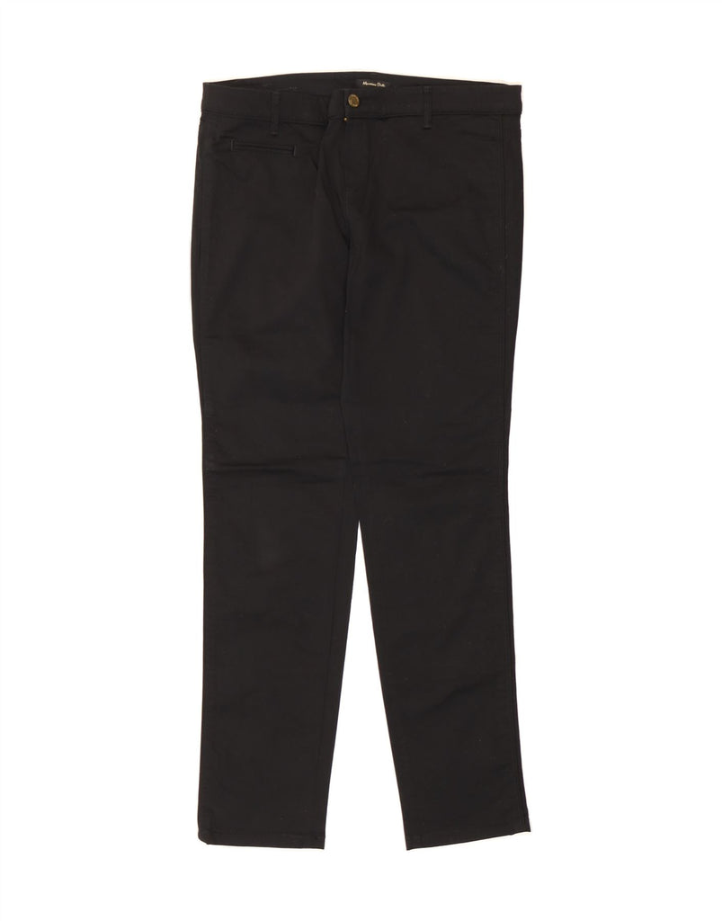 MASSIMO DUTTI Womens Slim Casual Trousers EU 40 Medium W30 L30 Black Vintage Massimo Dutti and Second-Hand Massimo Dutti from Messina Hembry 