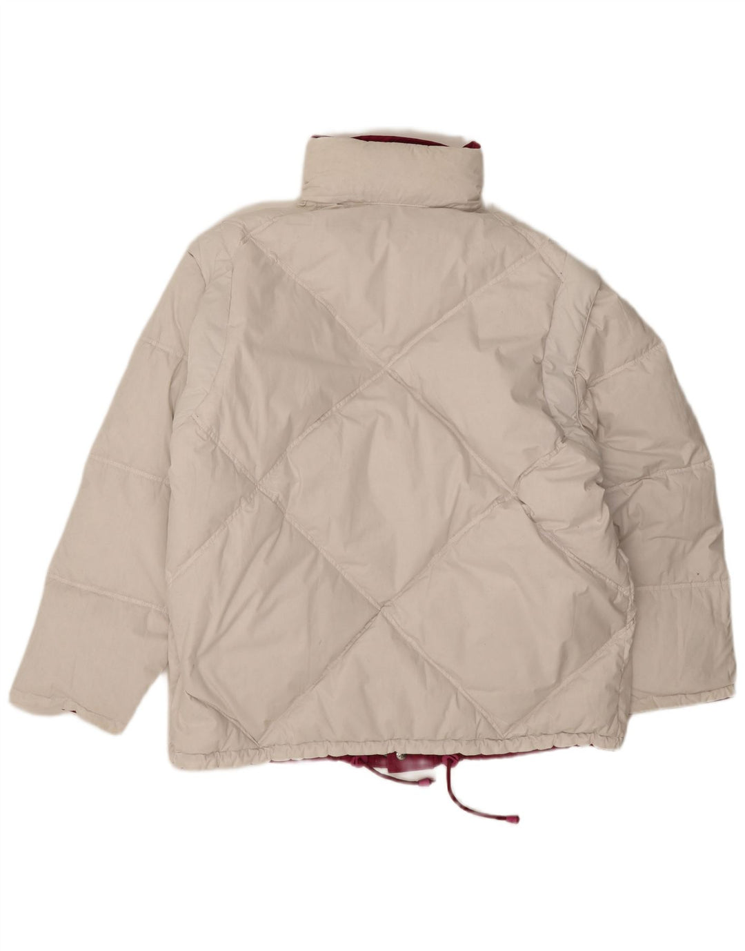 Diadora Mens Reversible Loose Fit Padded Jacket UK 38 Medium Pink Polyester