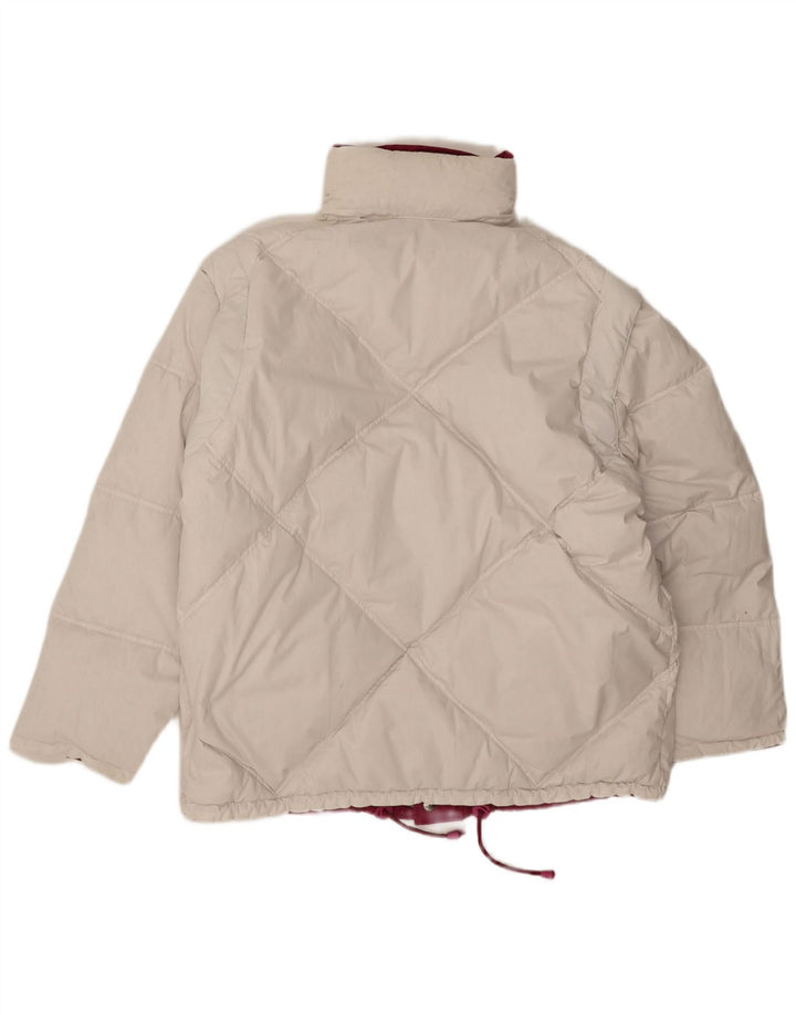 Diadora Mens Reversible Loose Fit Padded Jacket UK 38 Medium Pink Polyester