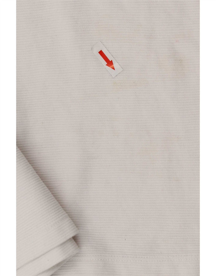 Zara Womens T-Shirt Top UK 10 Small White Cotton