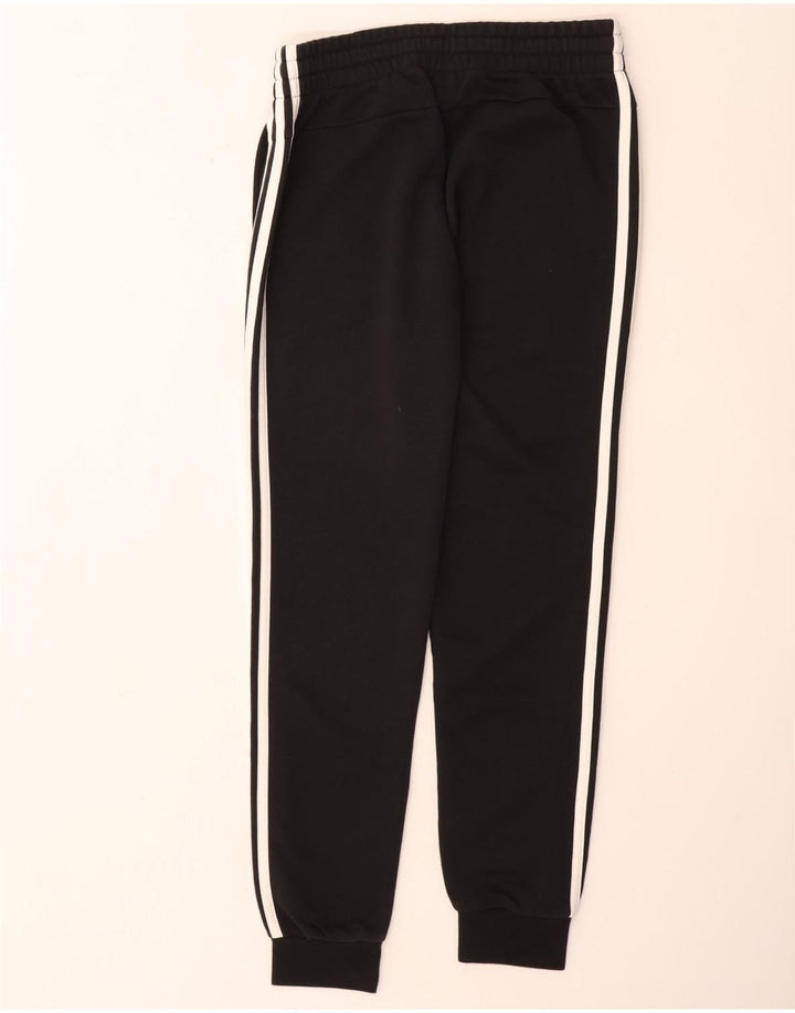 ADIDAS Womens Tracksuit Trousers Joggers UK 8/10 Small Black Cotton
