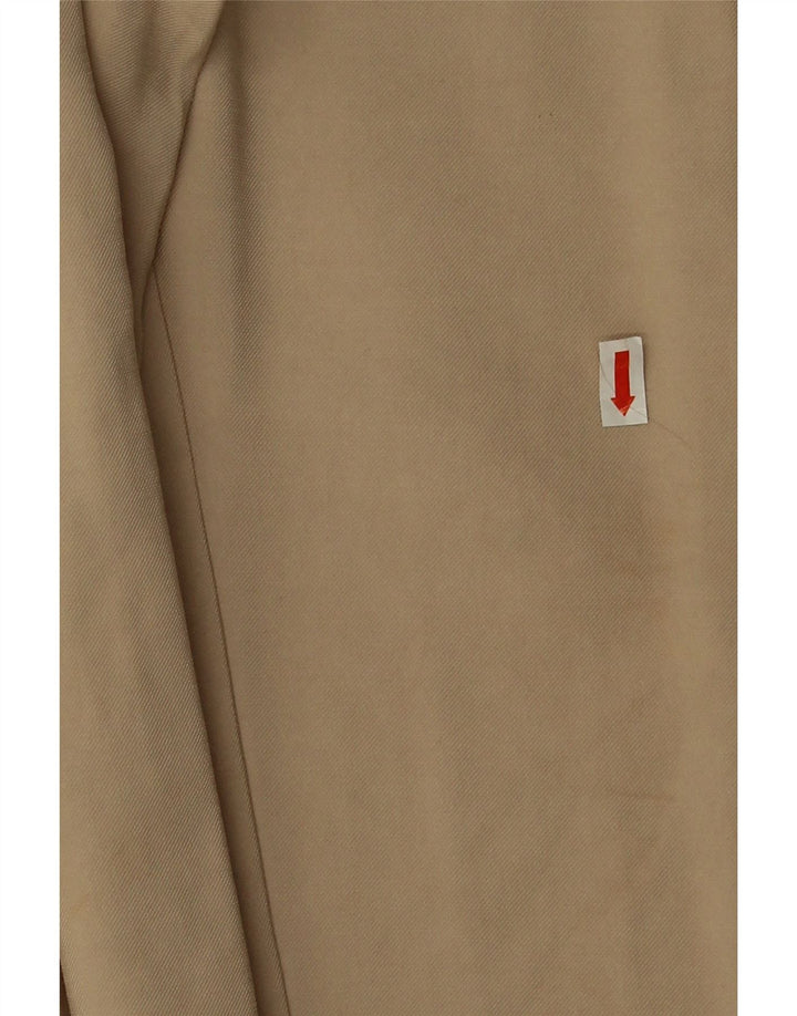 Zara Womens Pegged Cropped Trousers Small W26 L25 Beige Viscose