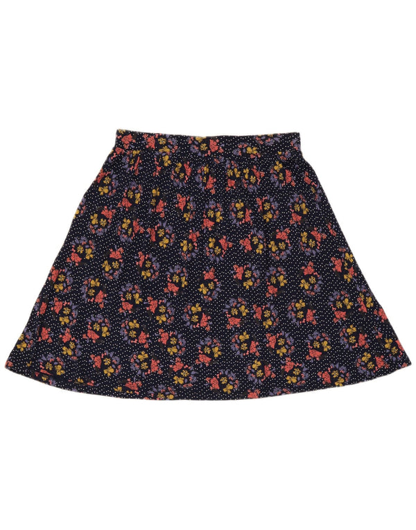 Fat Face Womens A-Line Skirt UK 12 Medium W30 Multicoloured Floral Viscose