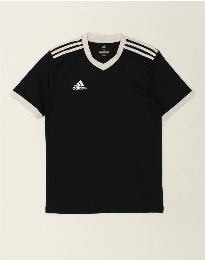 ADIDAS Mens Climalite T-Shirt Top Small Black Polyester | Vintage Adidas | Thrift | Second-Hand Adidas | Used Clothing | Messina Hembry 