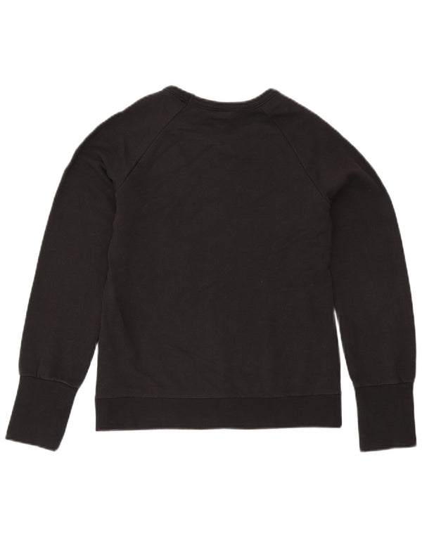 Adidas Womens Sweatshirt Jumper UK 12 Medium Navy Blue Cotton