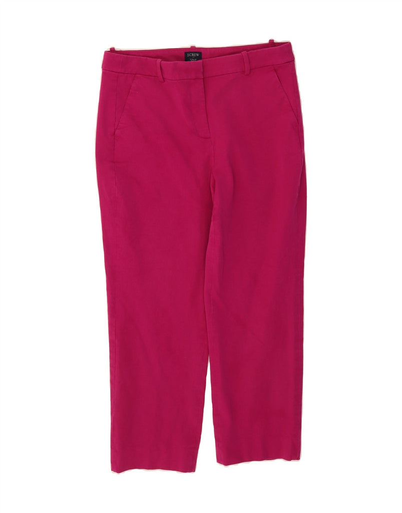 J. CREW Womens Crop Chino Trousers US 12 Large W34 L24 Pink Cotton Vintage J. Crew and Second-Hand J. Crew from Messina Hembry 