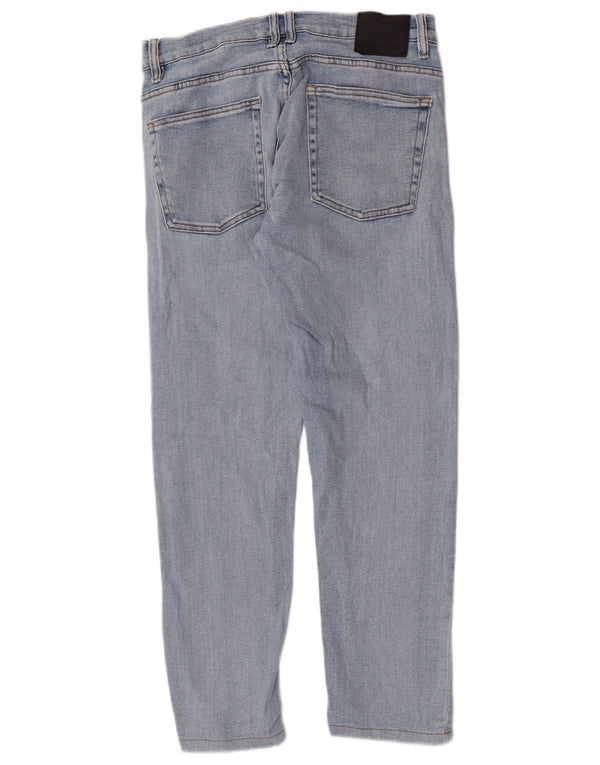 Zara Mens Slim Jeans EU 42 Large W32 L27 Blue Cotton