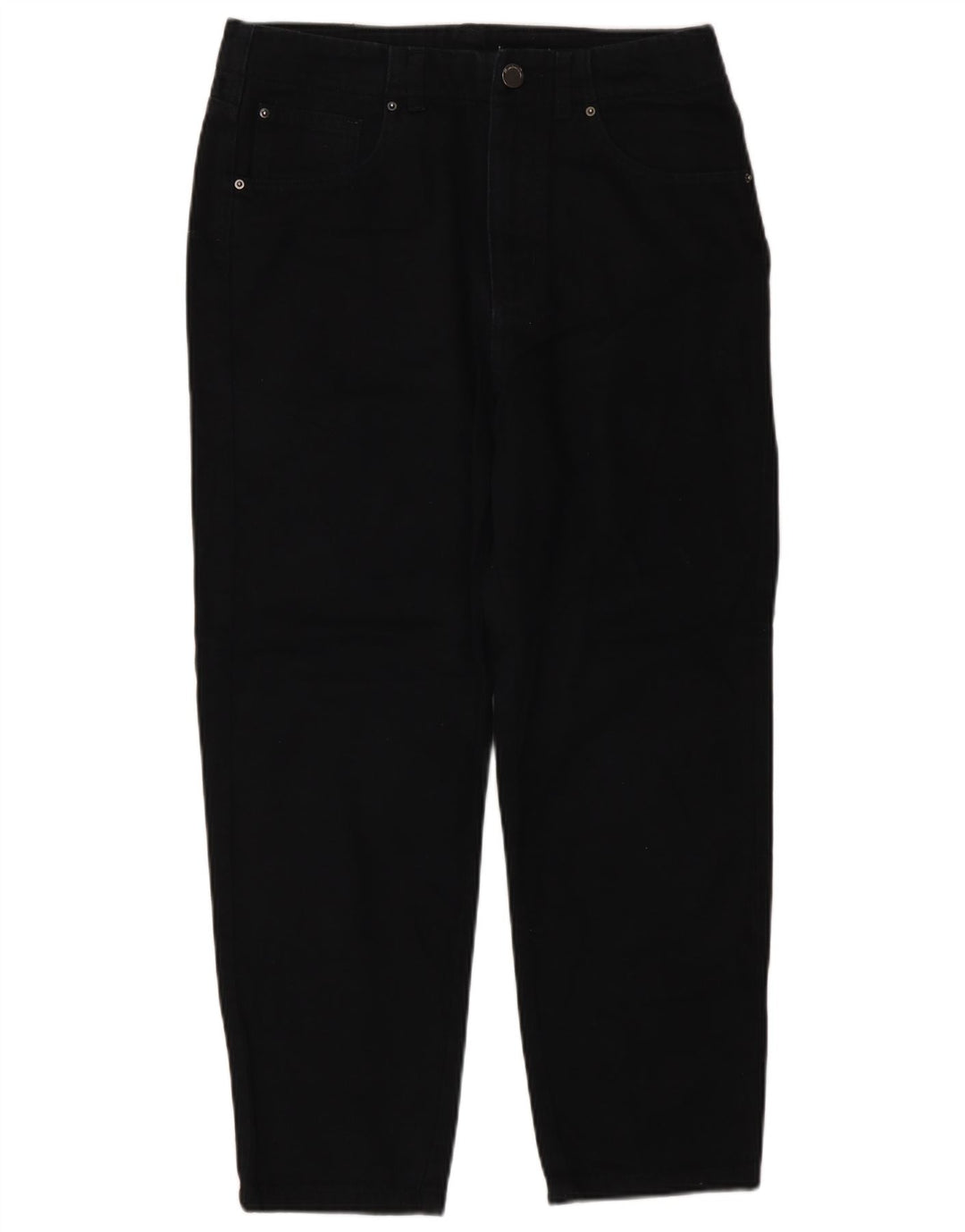 Massimo Dutti Mens High Waist Cropped Jeans W28 L24 Black