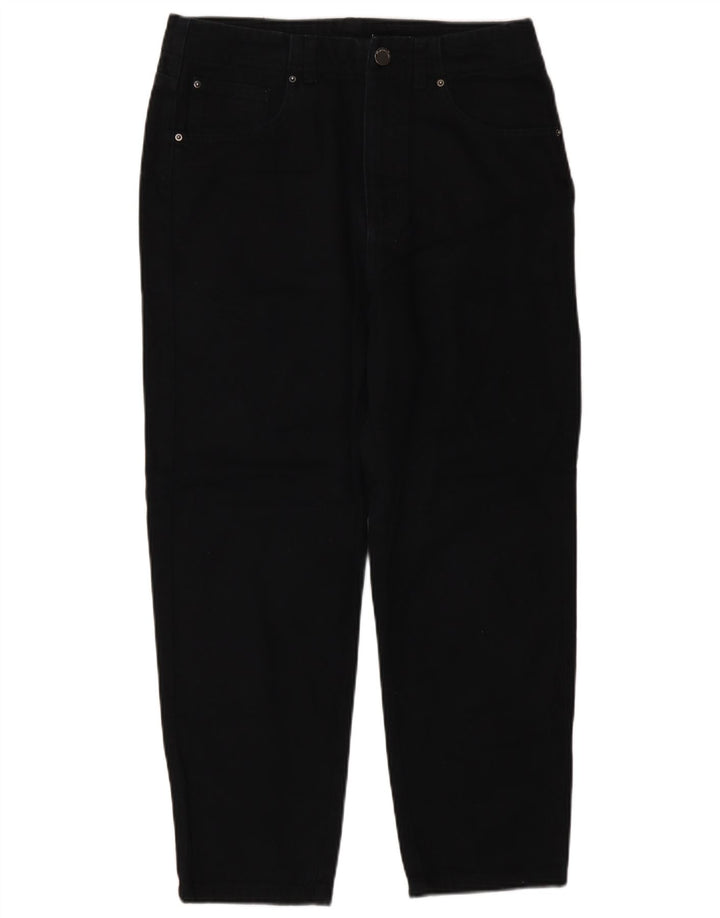 Massimo Dutti Mens High Waist Cropped Jeans W28 L24 Black