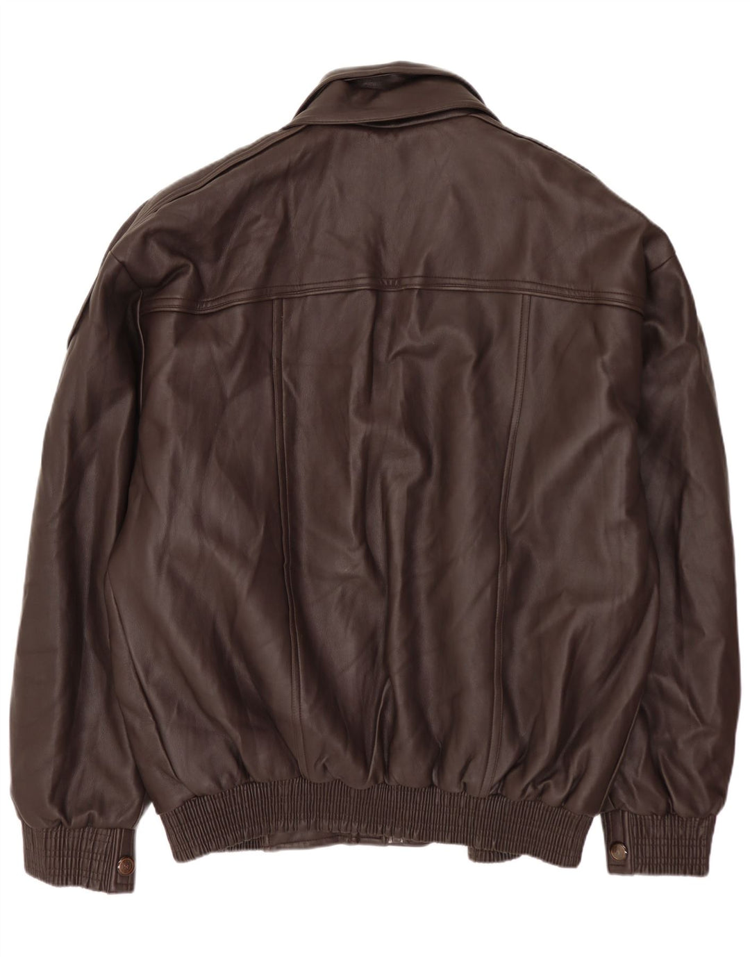 Vintage Mens Leather Jacket UK 42 XL Brown